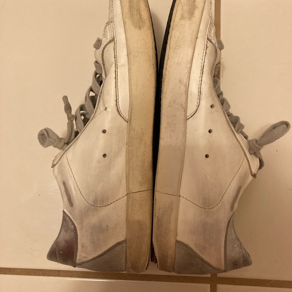 Golden Goose White and Gray Sneakers - Picture 5 of 8